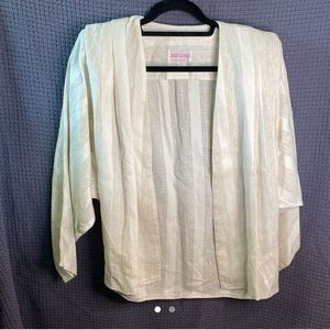 Irene Kasmer Cream Stripe Blazer - L